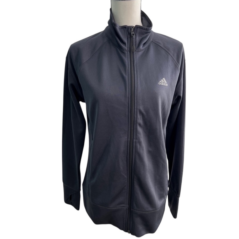 Adidas Women’s Active 360 Gray Jacket with Red Stripes, size L - Picture 3 of 16